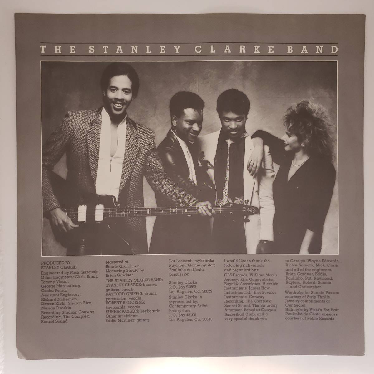 良盤屋◆LP◆蘭 輸入盤 スタンリー・クラーク・バンド　The Stanley Clarke Band/Find Out!/1985◆Synth-pop◆J-2592_画像4