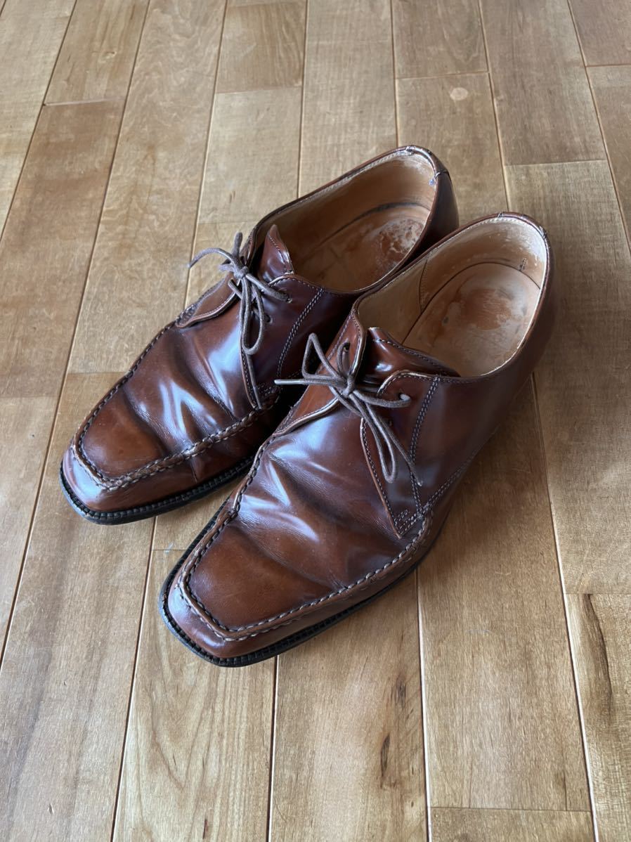 GRENSON グレンソン ウィスキーコードバンUチップスクエアトゥ サイズ7.5_画像1