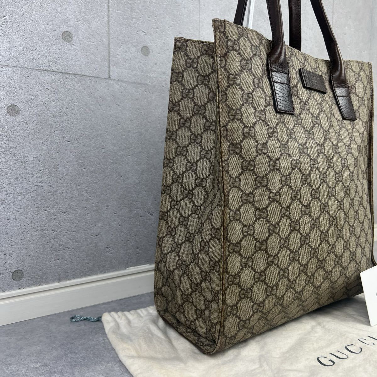 1円～【至極の逸品】美品 GUCCI グッチ トートバッグ 肩掛け GGロゴ GG