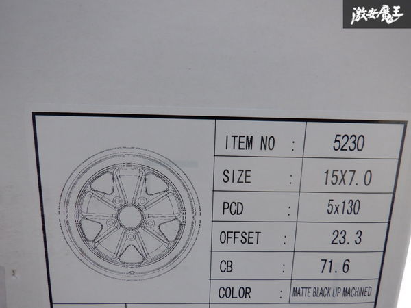 新品 未使用 sportstar スポーツスター 15インチ 6J +36 7J +23.3 5穴 PCD130 アロイ ホイール 4本セット ポルシェ 901 930 911 カレラ SC_画像7