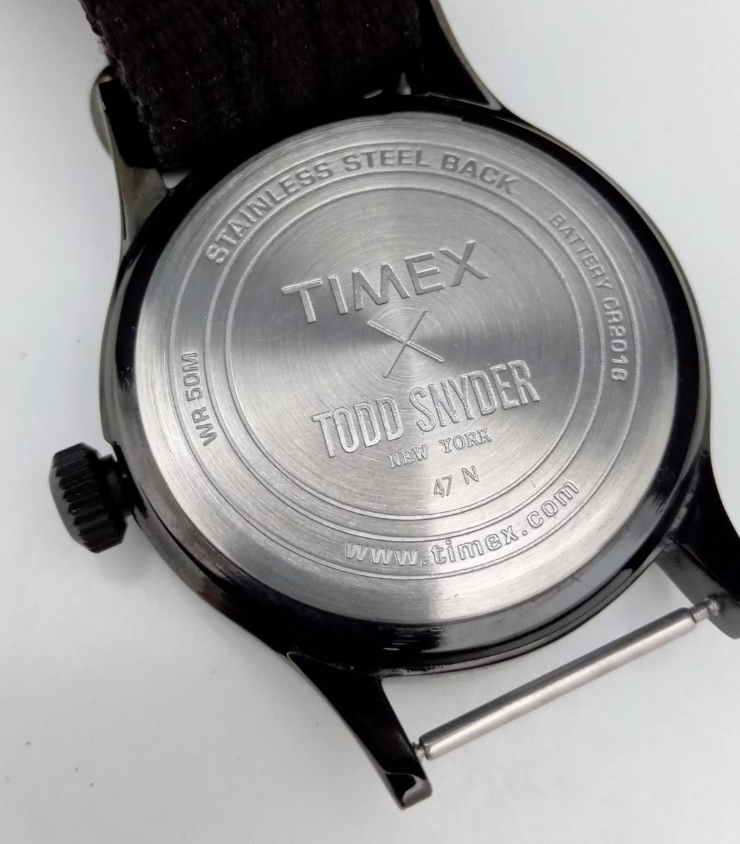 【 TIMEX 】 TW2R56000 ブラックジャック TODD SNYDER コラボ クォーツ 電池式 リストウォッチ ホワイト ブルー メンズ 腕時計 店舗受取可_画像7