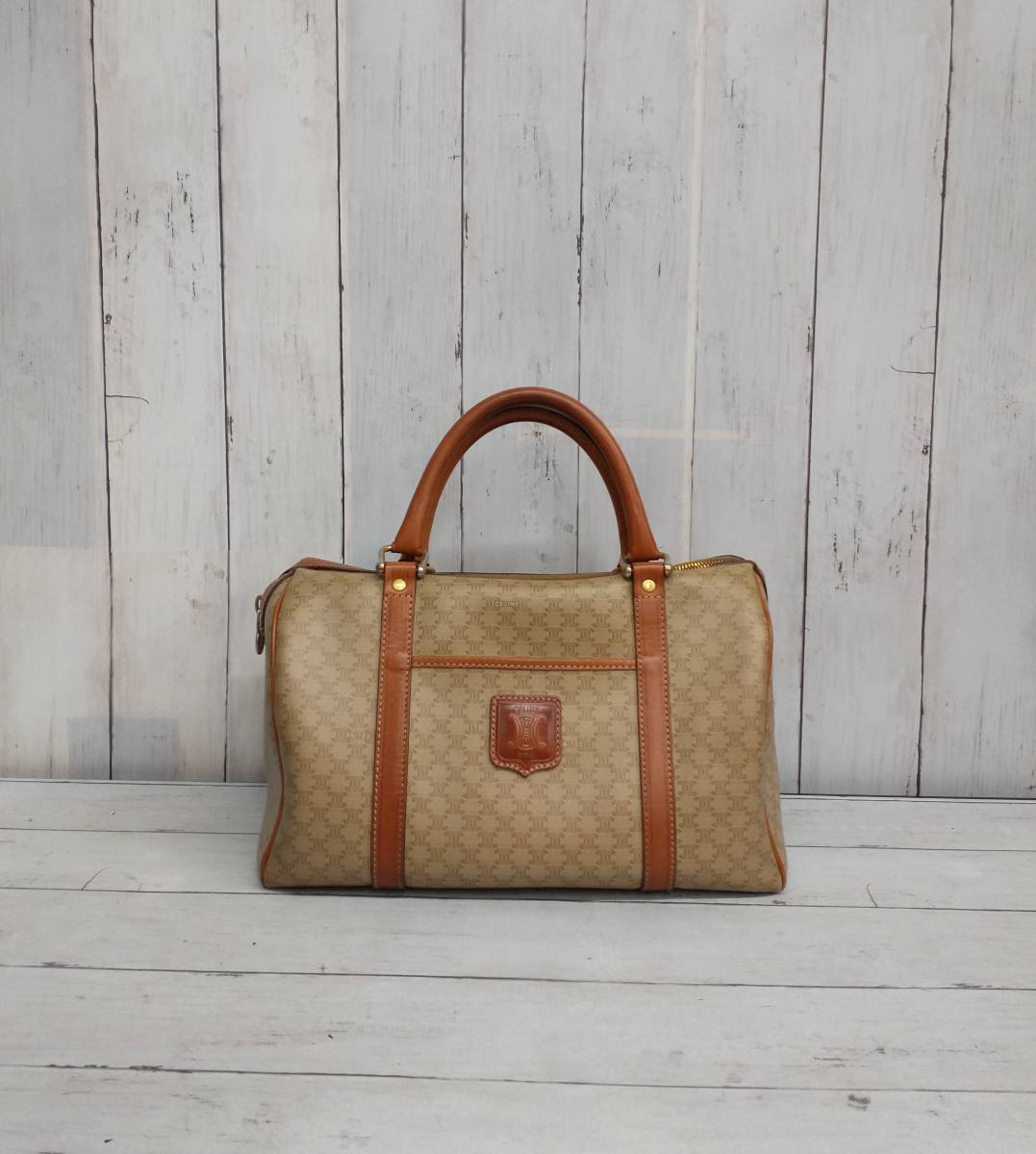 CELINE セリーヌ マカダム ブラゾン M12 バッグ ベージュ www.pn