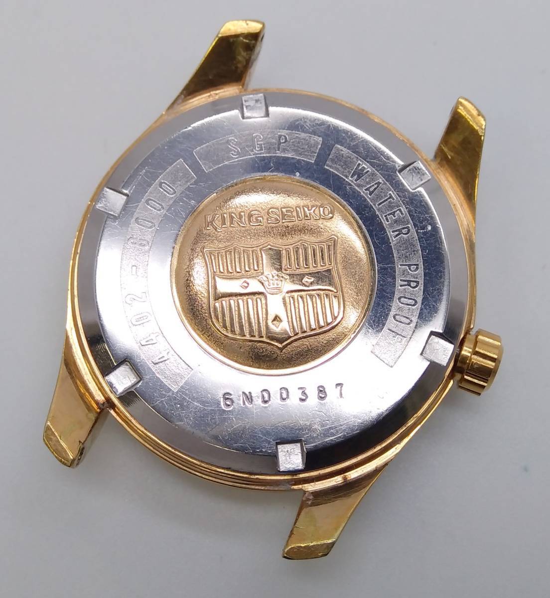 【ジャンク】 SEIKO KING SEIKO キングセイコー 手巻き メンズ 腕時計 4402-8000 デイト 盾メダリオン アンティーク ヴィンテージ - 4