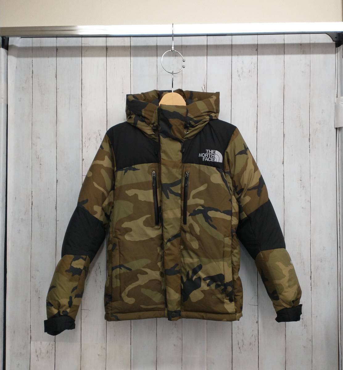 THE NORTH FACE◇Baltro Light Jacket/S/ナイロン/グリーン/カモフラ 