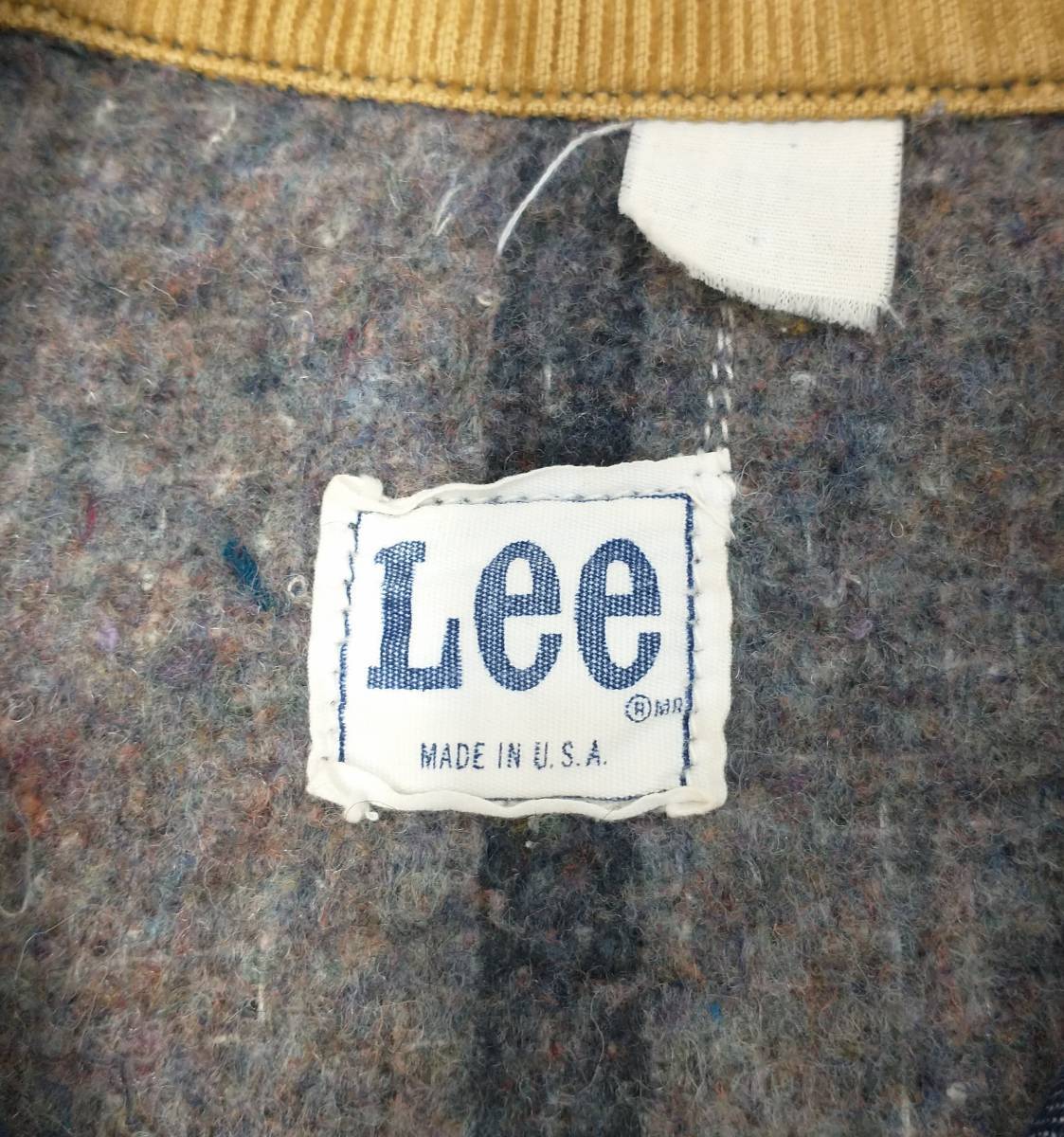[70s] Lee リー メンズ カバーオール ブランケット付 ジャケット 濃紺 USA製 店舗受取可_画像3