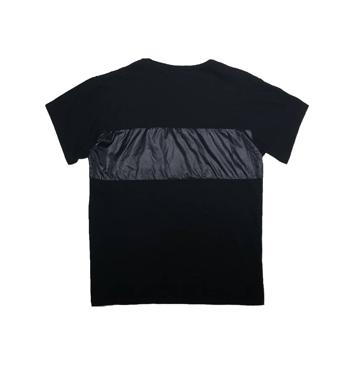 18ss B yohji yamamoto Nylon Panel Cotton Tee ナイロン切り替え半袖Tシャツ NW-T72-084 店舗受取可