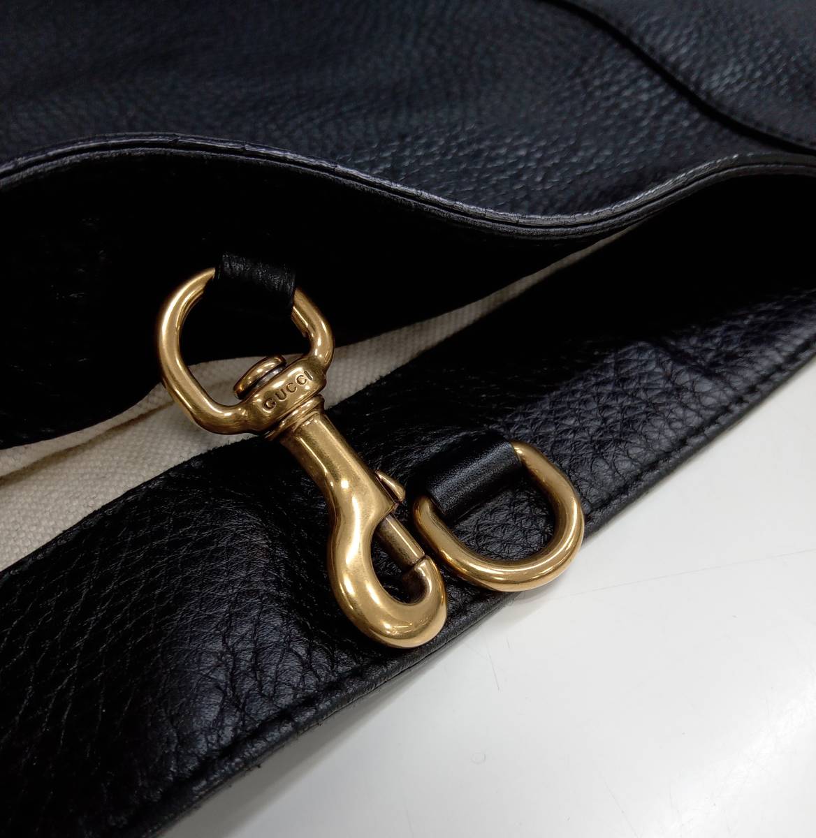 GUCCI グッチ 309528トートバッグ レザー ブラック | monsterdog.com.br