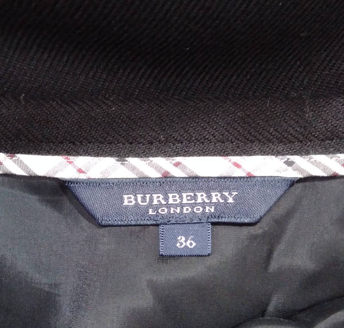 BURBERRY LONDON Burberry женский юбка узкая юбка колени внизу длина 36 чёрный черный шерсть 100%