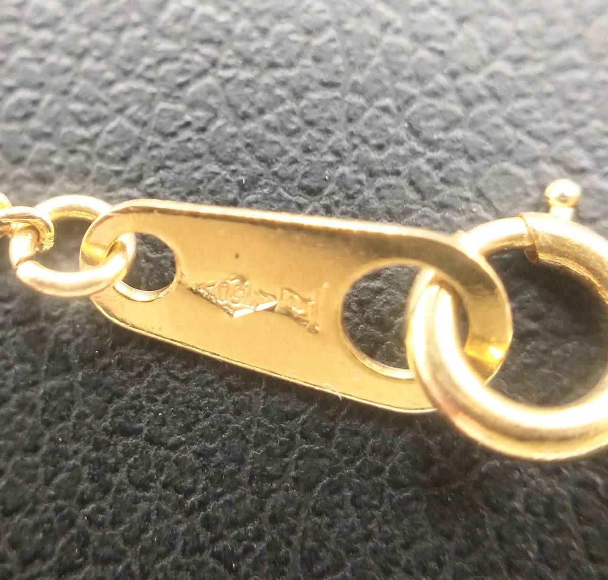K18 37.5+3.5cm 3.2g D0.2ct ネックレス イエローゴールド
