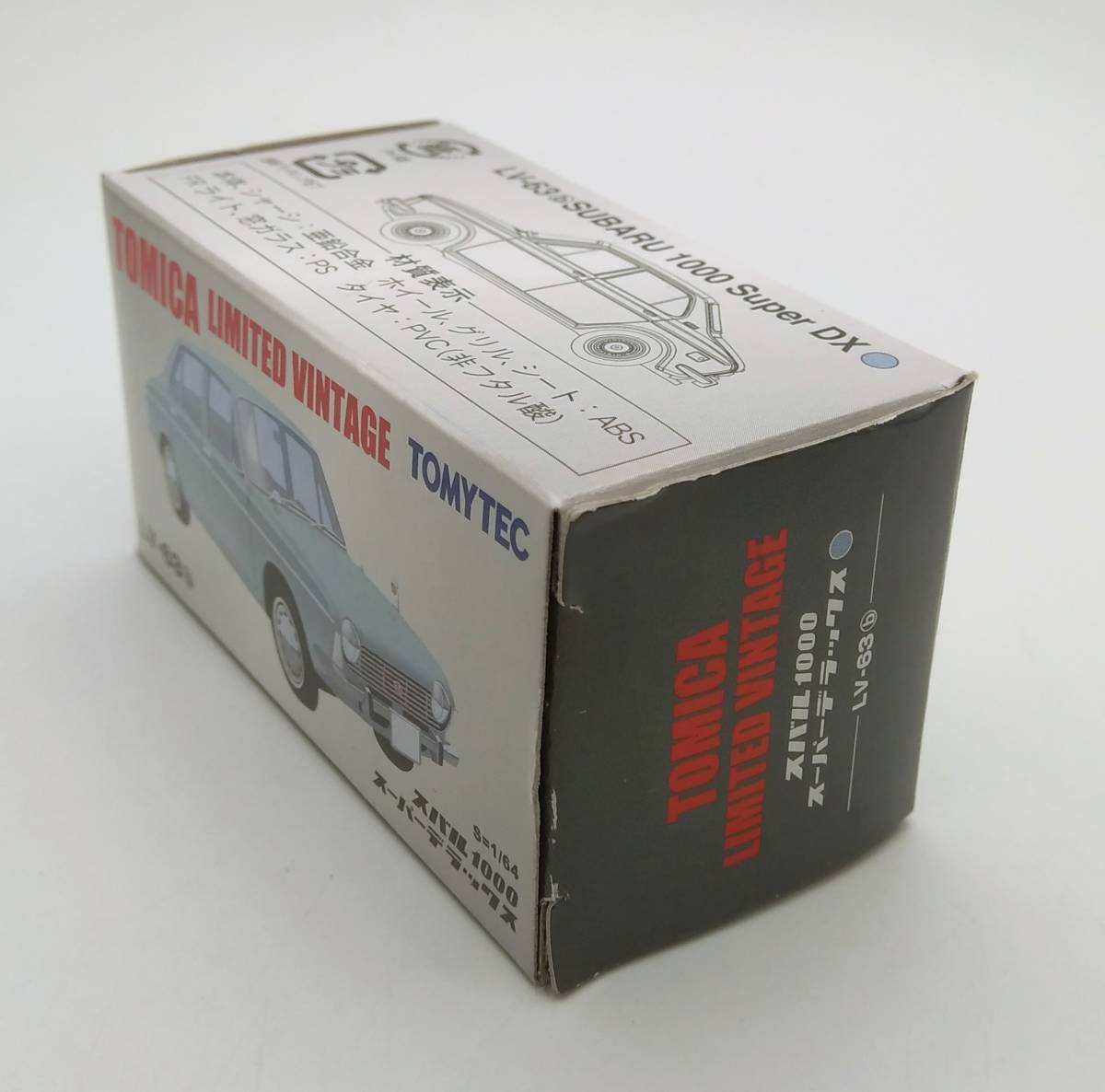 [箱付] TOMYTEC トミーテック トミカ リミテッドヴィンテージ LV-63b スバル 1000 スーパーデラックス(グレー) ミニカー_画像2