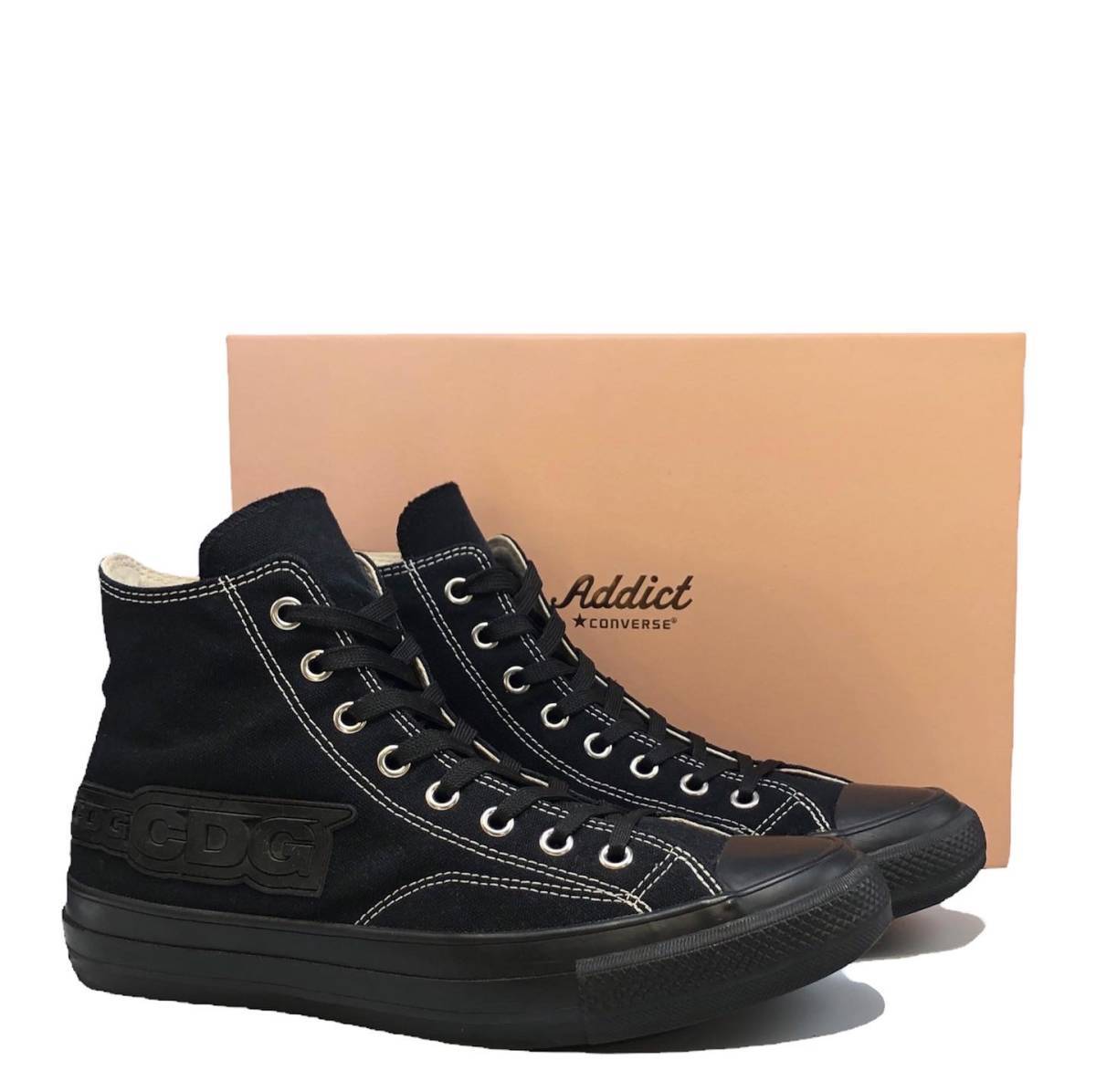 17年製 CONVERSE ADDICT×CDG CHUCK TAYLOR CANVAS CDG HI BLACK