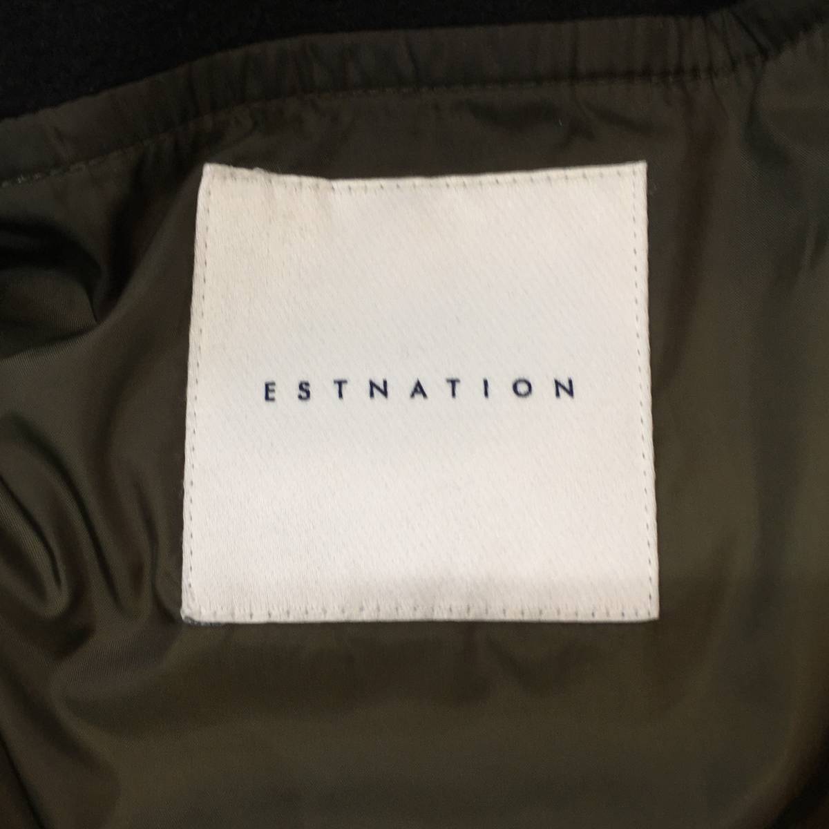 ◆ ESTNATION エストネーション 中綿ジャケット サイズS カーキ 冬（060104）_画像3