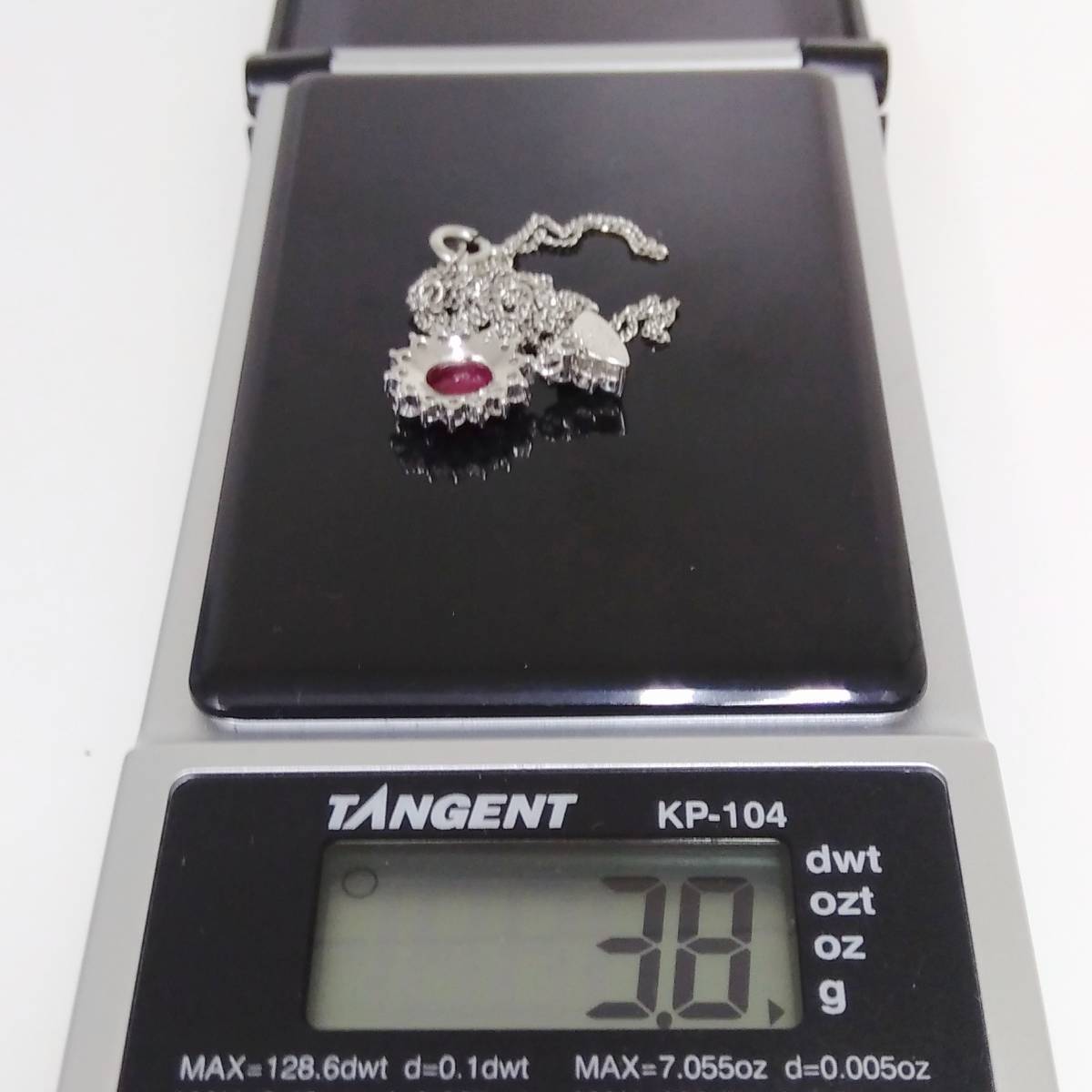 Pt900 Pt850 40.5cm ダイヤ0.40ct 3.8g ネックレス ダイヤモンド