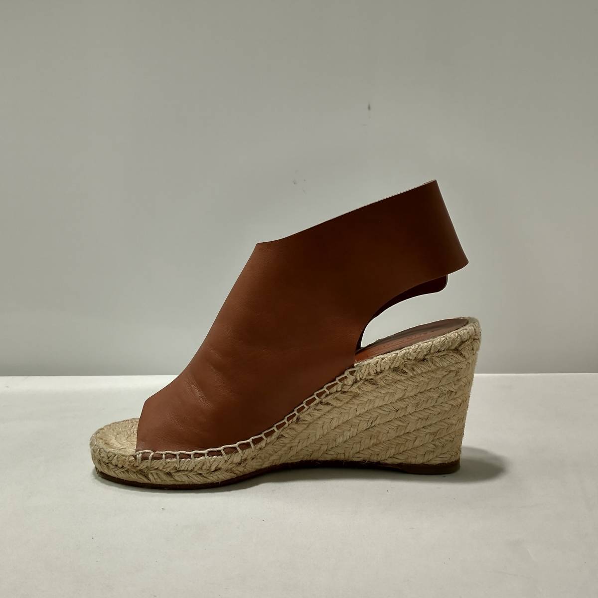 CELINE Leather Sandle セリーヌ エスパドリーユ ウェッジ レザー