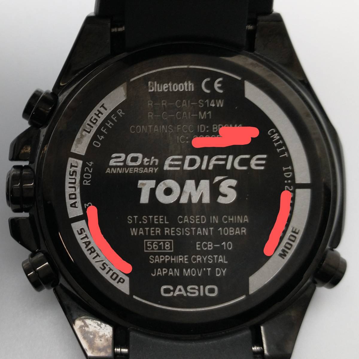 【箱有り/Bluetooth】 CASIO カシオ EDIFICE ECB-10 腕時計 TOM’S LIMITED EDITION_画像6