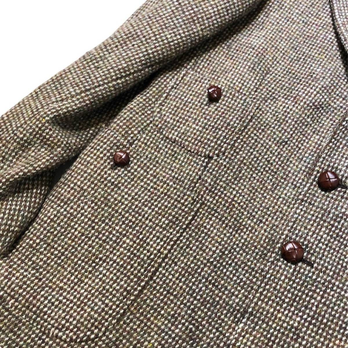 RRL RALPH LAUREN HARRIS TWEED HUNTING JKT MADE IN ITALY テーラードジャケット ラルフローレン 50着限定 定価19.4 サイズ:42_画像6