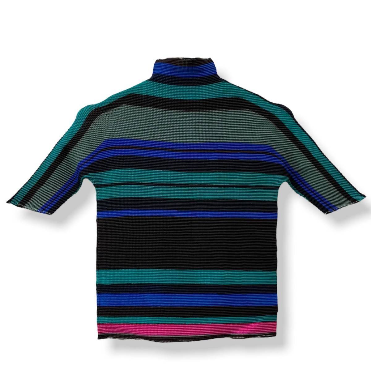 新しい Waffle Pleats Stripe Color Multi (T.) PLEATS MIYAKE ISSEY