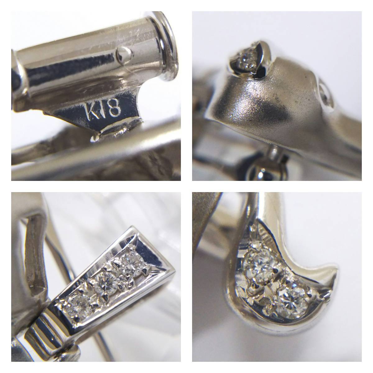 クリーニング済】K18WG ホワイトゴールド トップ ブローチ 総重量約8.1g ダイヤ0.09ct 犬 dog デザイン | sweatreno.com