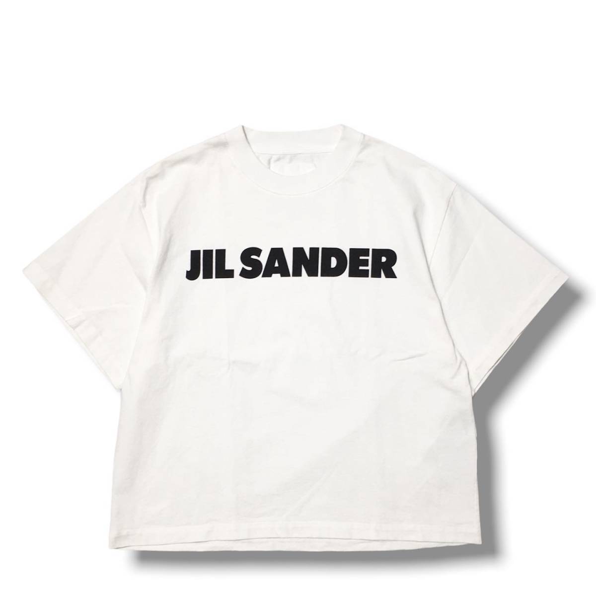 人気商品ランキング sander Jil Print 店舗受取可 ホワイト Mサイズ JSCU707050 プリントロゴコットンジャージーTシャツ ジルサンダー Tee Cotton Logo 半袖Tシャツ