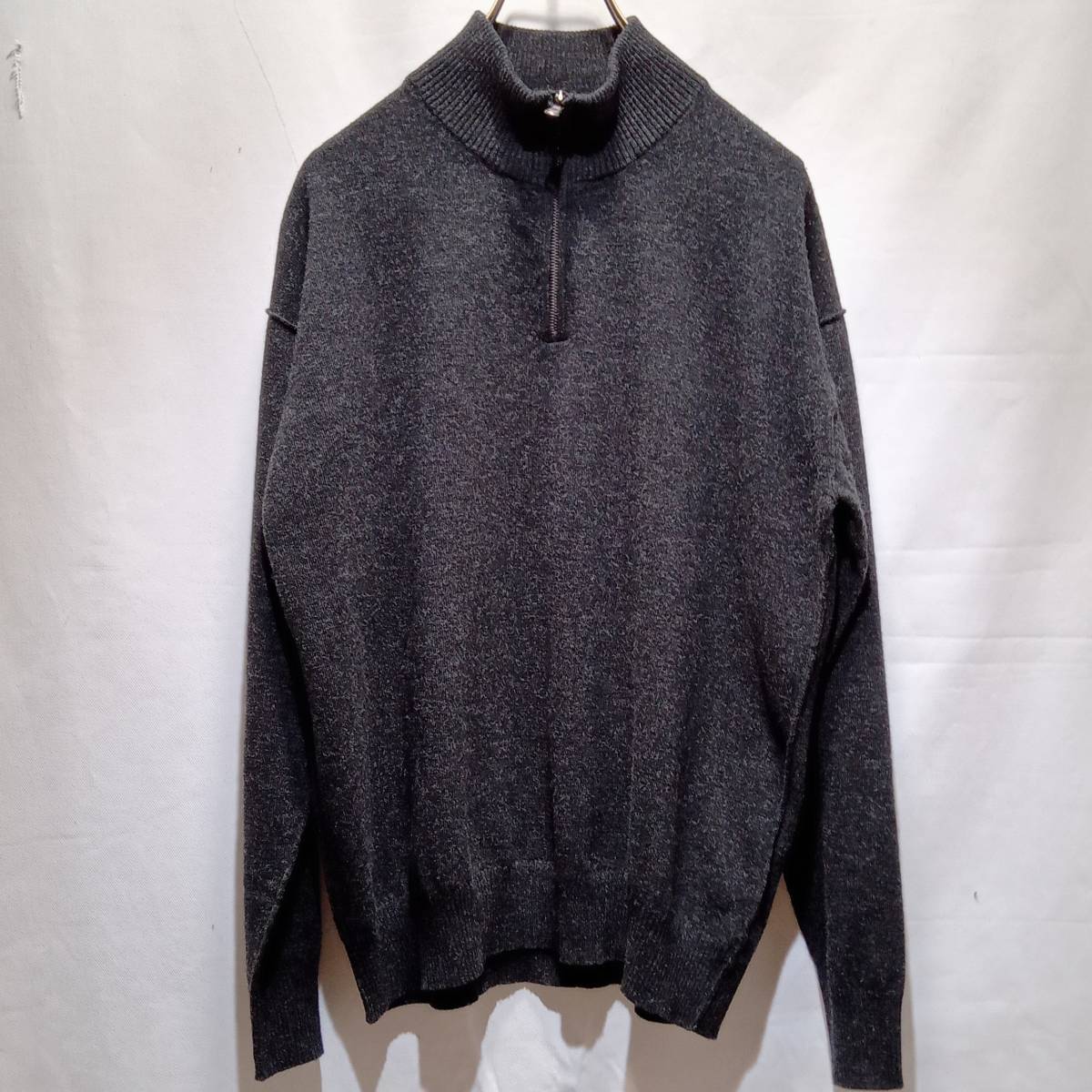 ROBERTO COLLINA half zip knit ロベルトコリーナ ハーフジップ グレー サイズ1 RD38015BO タグ付き 店舗受取可_画像1