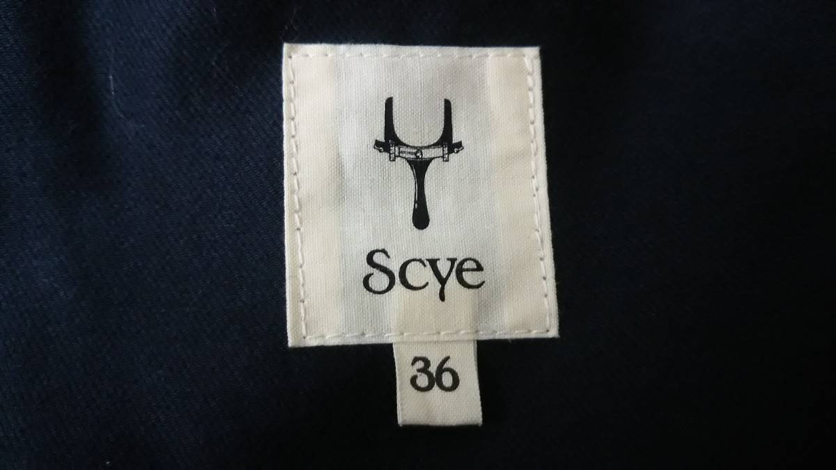 Scye サイ パーカー ジャケット ナイロン ウール MPT-404M 1117-23016 サイズ36 ネイビー 通年 店舗受取可_画像6