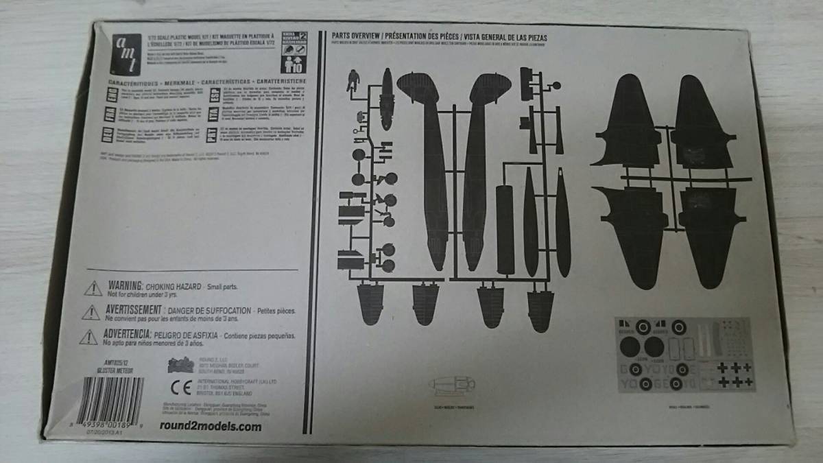 プラモデル amt Gloster Meteor Mk.1 includes pilot and V-1 'Buzz Bomb' S=1/48_画像2