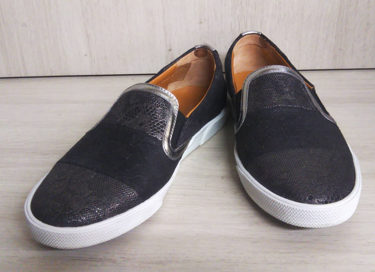 JIMMY CHOO ジミーチュウ スニーカー スリッポン ブラック 黒 切替