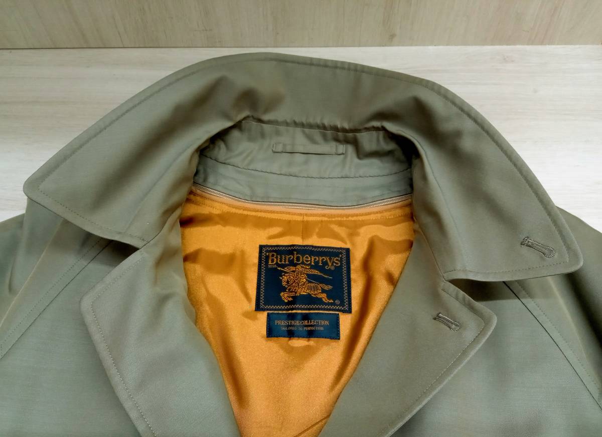 Burberrys PRESTAGE COLLECTION/バーバリーズ プレステージコレクション/コート/シルク混ステンカラーコートライナー付BBB55 951 70/カーキ
