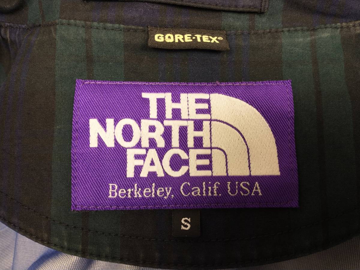 THE NORTH FACE PURPLE LABEL ノースフェイス パープルレーベル ステンカラーコート GORE-TEX サイズS ブラックウォッチ 店舗受取可_画像9