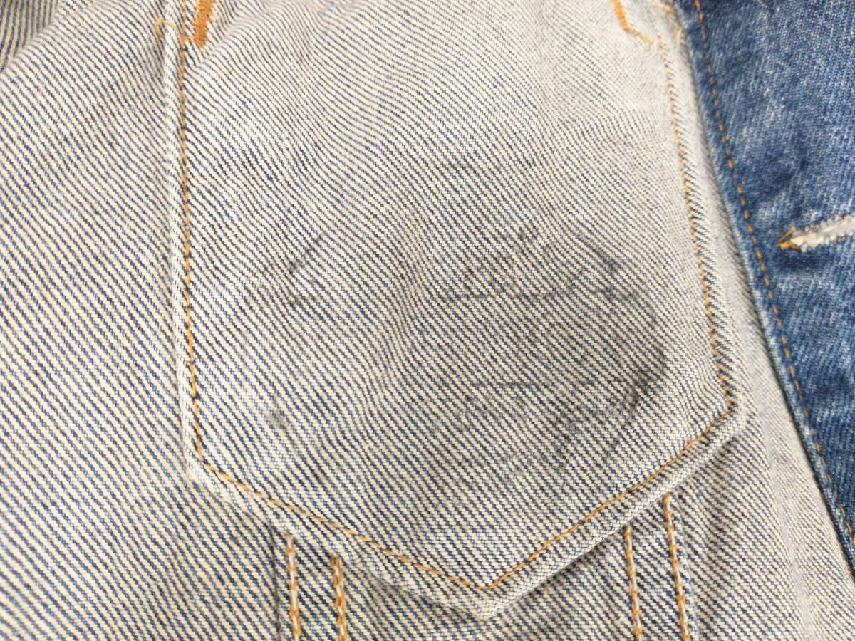 90s Levi's 70505 0217 リーバイス デニムジャケット Gジャン 4th 復刻 イレギュラー サイズ40 USA製 店舗受取可の画像6