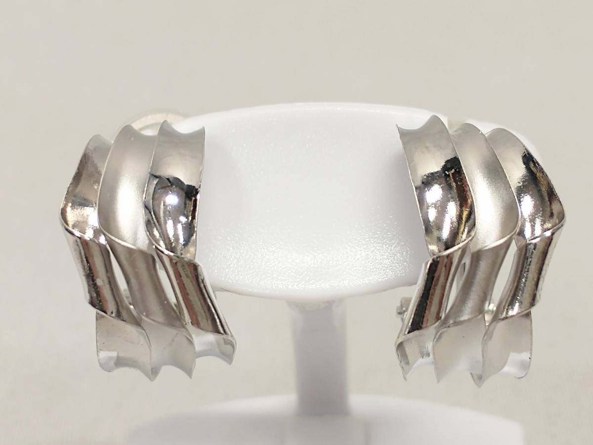 K18WG/K14WG イヤリング 3.1g H1.6×W0.8cm クリップ式 つや消し www