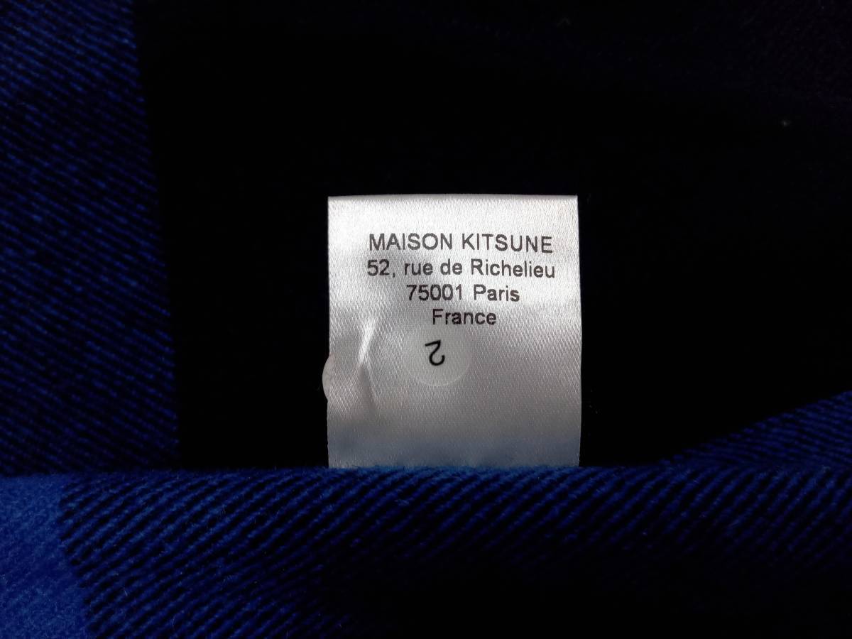 MAISON KITSUNE mezzo n лисица прочее жакет FW17M016 размер S голубой зима магазин квитанция возможно 