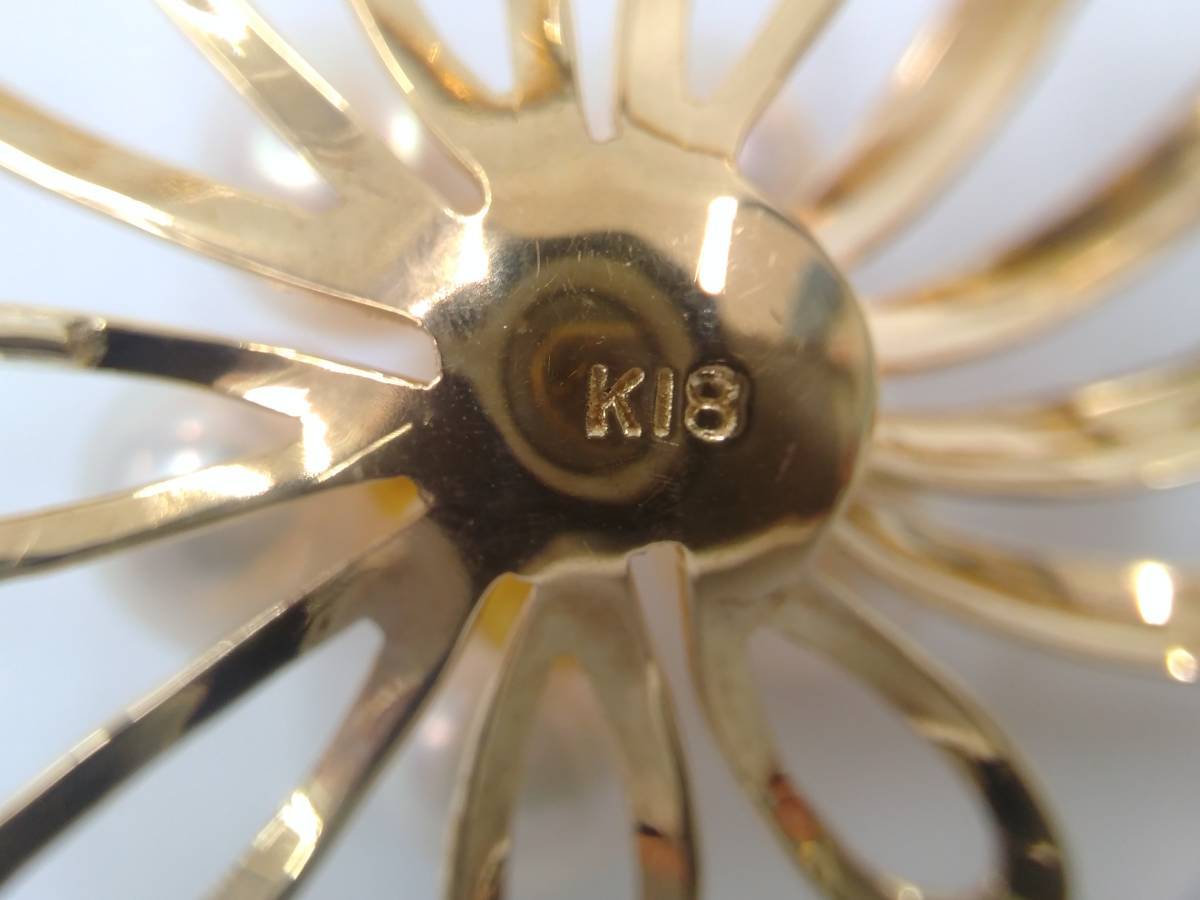 K18 ブローチ 5.3g イエローゴールド パールモチーフ | www.pdk3mi.org