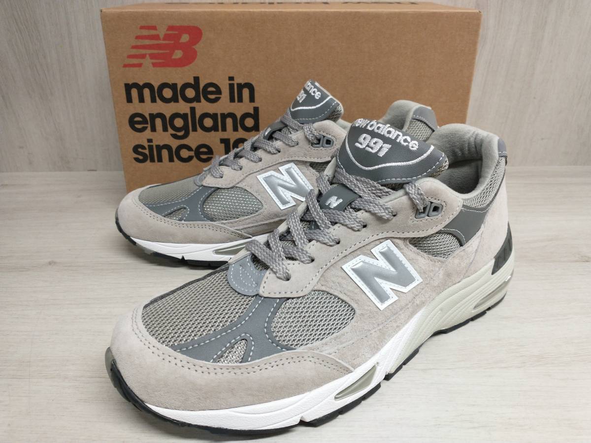 new balance M991GL スニーカー グレー ホワイト ニューバランス 箱