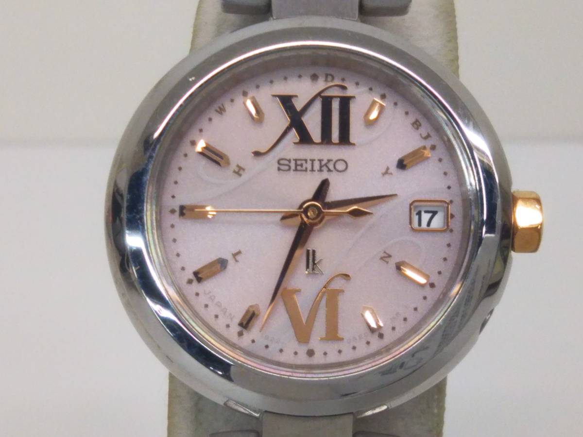 ジャンク 不動品 SEIKO LUKIA セイコー ルキア 1B22-0AC0 電波ソーラー 腕時計_画像1