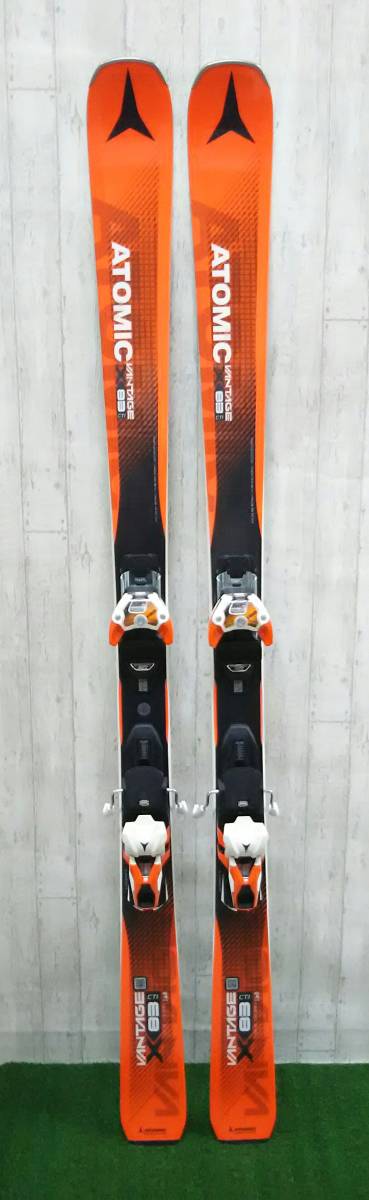 スキー板 ATOMIC アトミック VANTAGE X 83 CTI バンテージX83 CTI 168cm 124-83-109.5 R15.6 ＋ WARDEN MNC オレンジ×ブラック