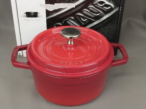 STAUB ストウブ COCOTTE RONDE ココットラウンド チェリー 40511-488 16cm 1.2L フランス製