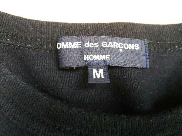 COMME des GARCONS コム・デ・ギャルソン AD2019 綿天竺ロゴプリント HE-T009 Mサイズ ブラック 半袖Tシャツ メンズ_画像3