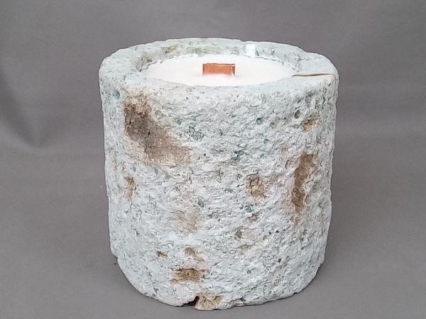akarirousoku... candle kaoru takibi.... fire lavender large . stone relaxation aroma candle 