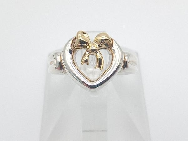 Tiffany&Co./K18 SV/オープンハート/6号 リング centerimoveis.com