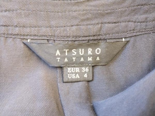 ATSURO TAYAMA/アツロウタヤマ/ブラウスシャツ/五分袖/ノーカラー/ブラック/レース/Sサイズ_画像3