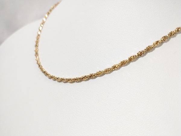 K18 ゴールド(総9.6g) 40㎝ シンプル デザイン ネックレス