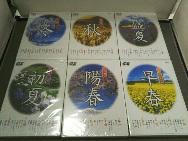 【ほぼ未開封！】「日本列島 花ごよみ DVD6本セット」 水仙 カトレア ラベンダー 山茶花 菜の花 蓮 バラ すすきの画像3