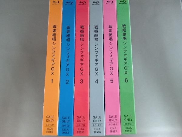 最安価格 【※※※】[全6巻セット]戦姫絶唱シンフォギアGX Disc) 1~6(期間限定版)(Blu-ray 日本