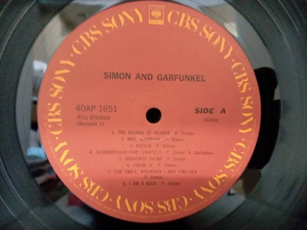 【LP盤】SIMON&GARFUNKEL　サイモン&ガーファンクル_画像3