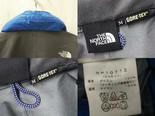 THE NORTH FACE マウンテンパーカー ノースフェイス NP10712 GORE-TEX ゴアテックス ブルー×グレー Mサイズ_画像4