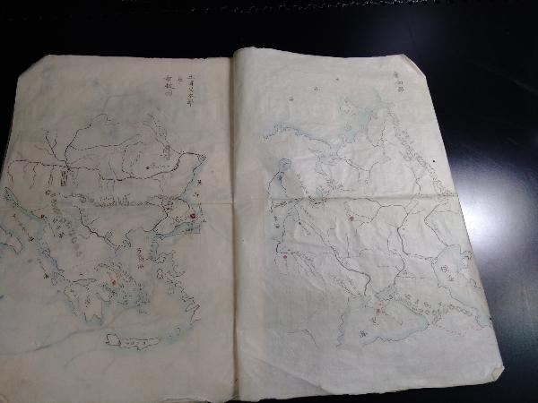 新発売の ジャンク 稀少品 古地図 1855年作成 15ページ 世界地図 古