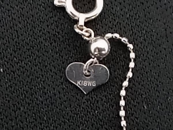 K18WG/ ダイヤ0.30ct/46cm/5.4g /アジャスタ有り/調節可能/品物