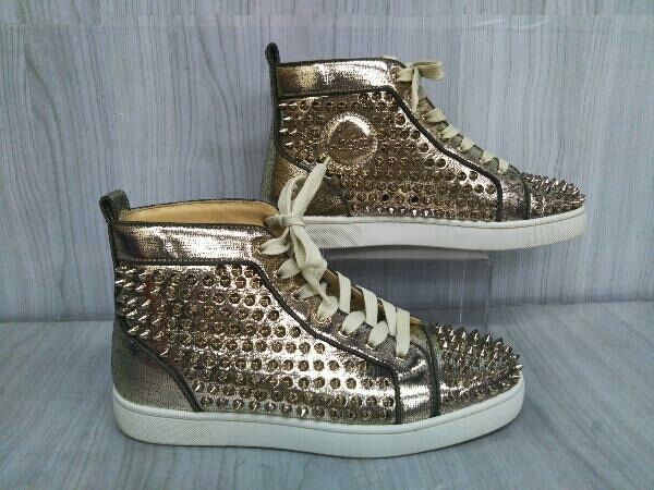 訳あり新品 ゴールド スパイク Louboutin Christian サイズ 店舗受取可 訳あり新品 ゴールド スパイク Louboutin Christian サイズ 店舗受取可