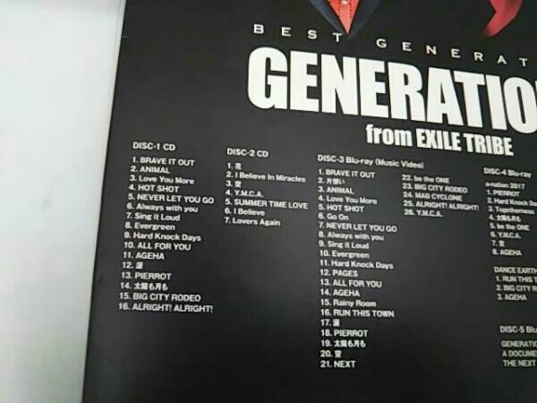 GENERATIONS from EXILE TRIBE CD BEST GENERATION(初回生産限定盤)(4Blu-ray Disc付)_画像3